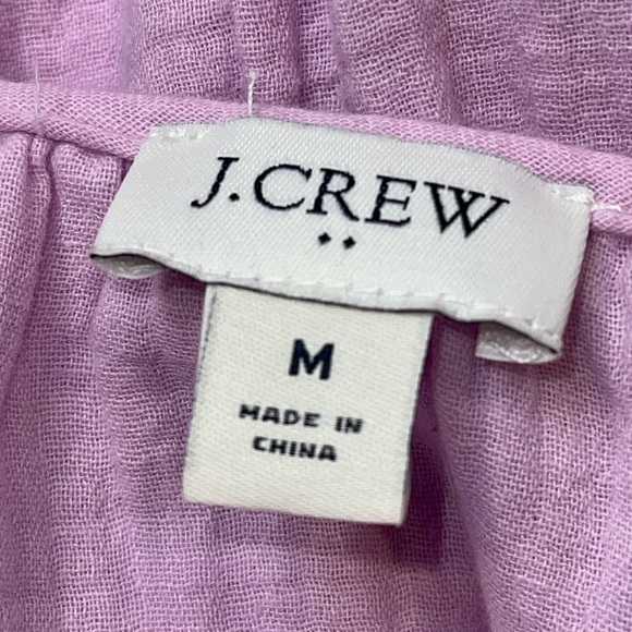 J Crew Women's Dress Size M Light Purple Size Zip Elastic Back Pockets - Picture 8 of 10